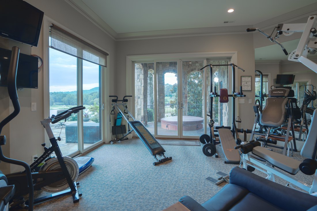 Gym, opening to the lawn